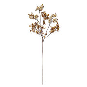 Cream & Tan Faux Berry Stem