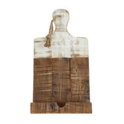 Wood Tablet Holder - White Dipped Finish