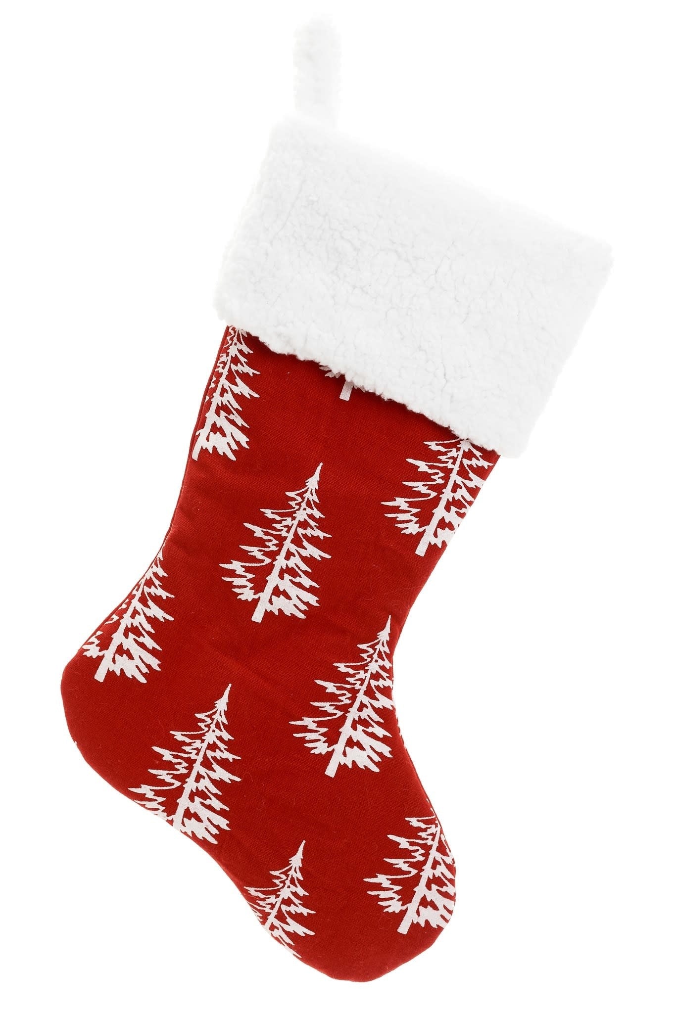 Tree Stocking - Red/White