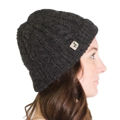 Hand-Knit Alpaca Toque