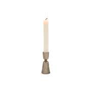 Zora Forged Candlestick - Small - Antique Silver