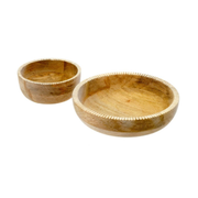 Lucca Wooden Bowls (Set of 2)