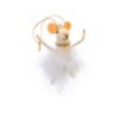 White Swan Mouse Ornament