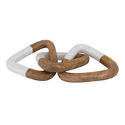 Mango Wood Chain - White & Natural