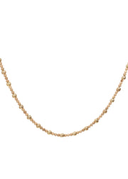 Wood Bead Garland - Natural/Gold
