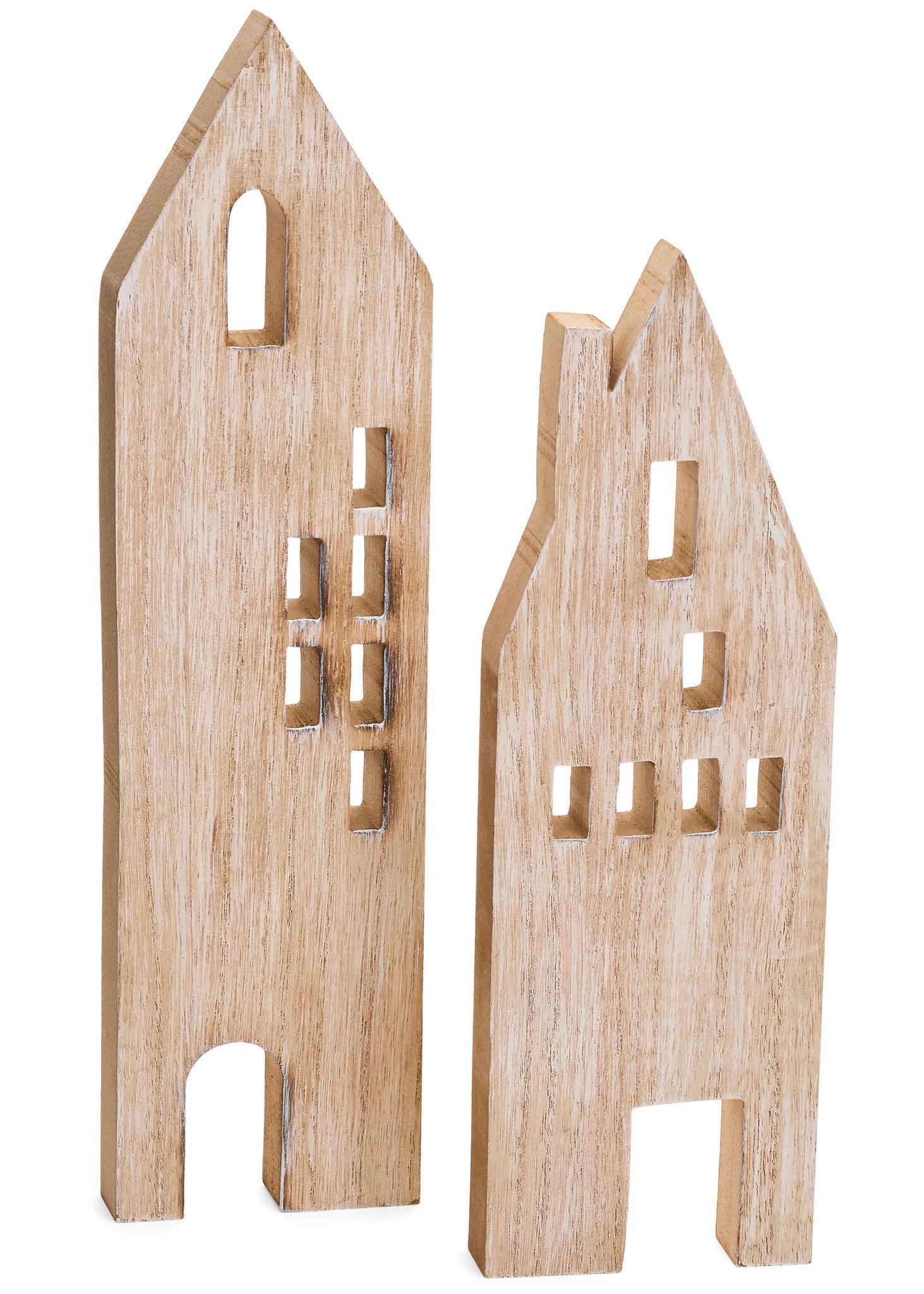 Wooden Houses (Set of 2)