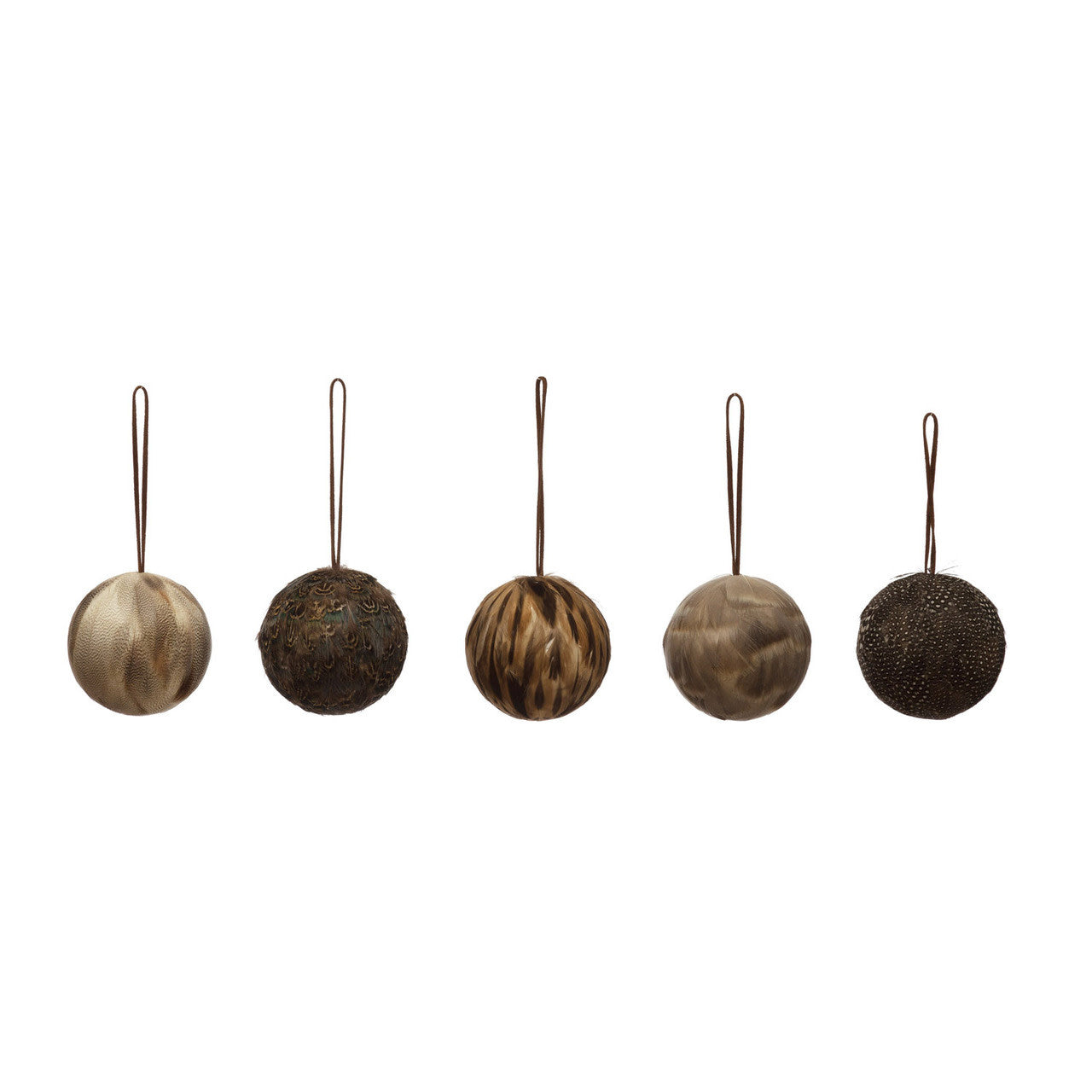 Feather Ball Ornament - 3"